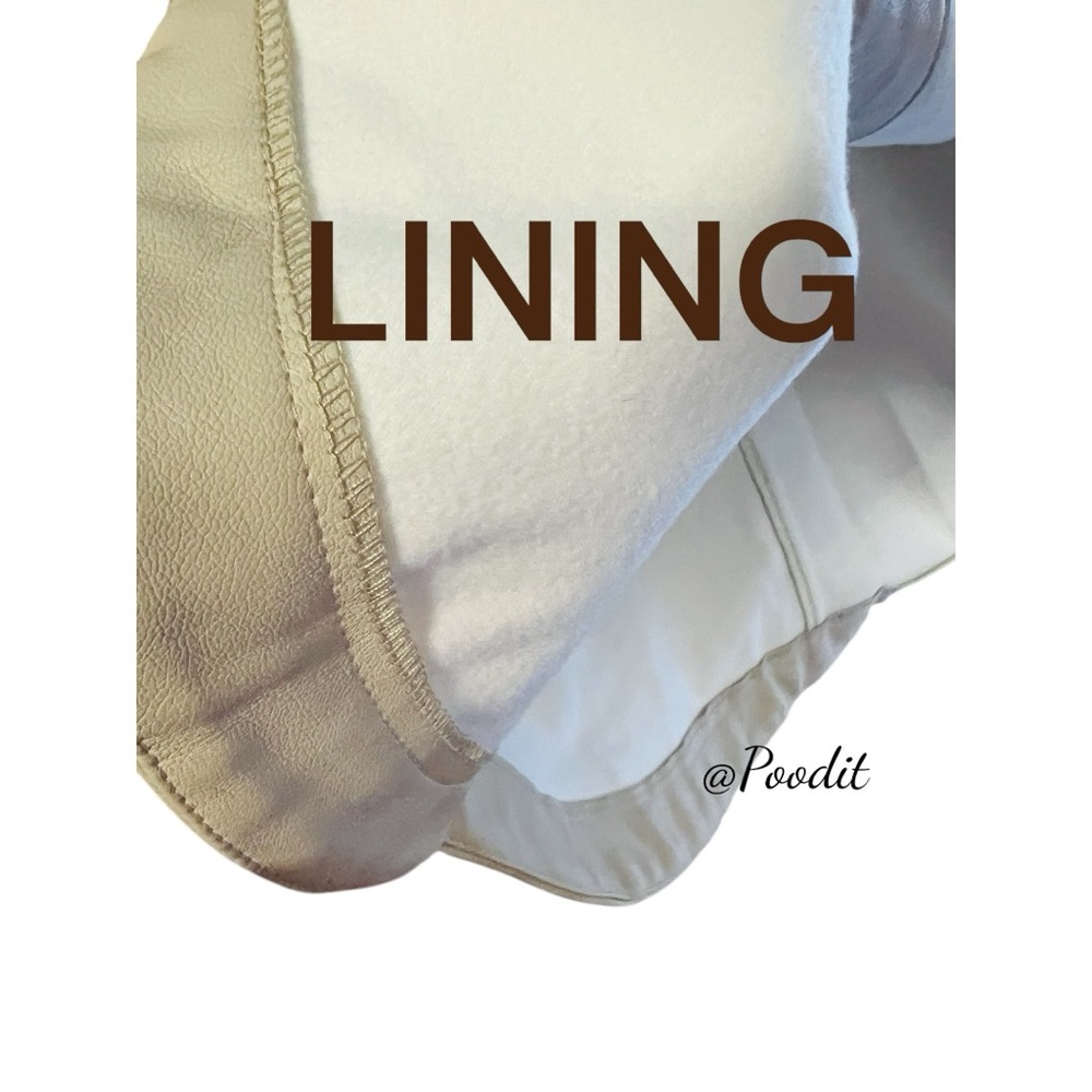 NEW IN cream pleather oversized Shacket S M L - Picture 6 of 6